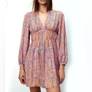 ZARA | Multicolored Long Sleeve Dress